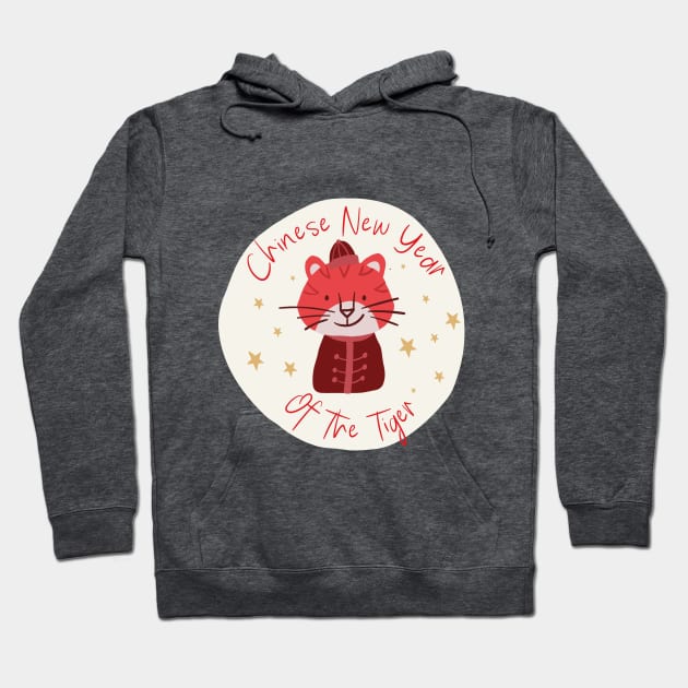 Chinese Year Of The Tiger Hoodie by Natalie C. Designs 